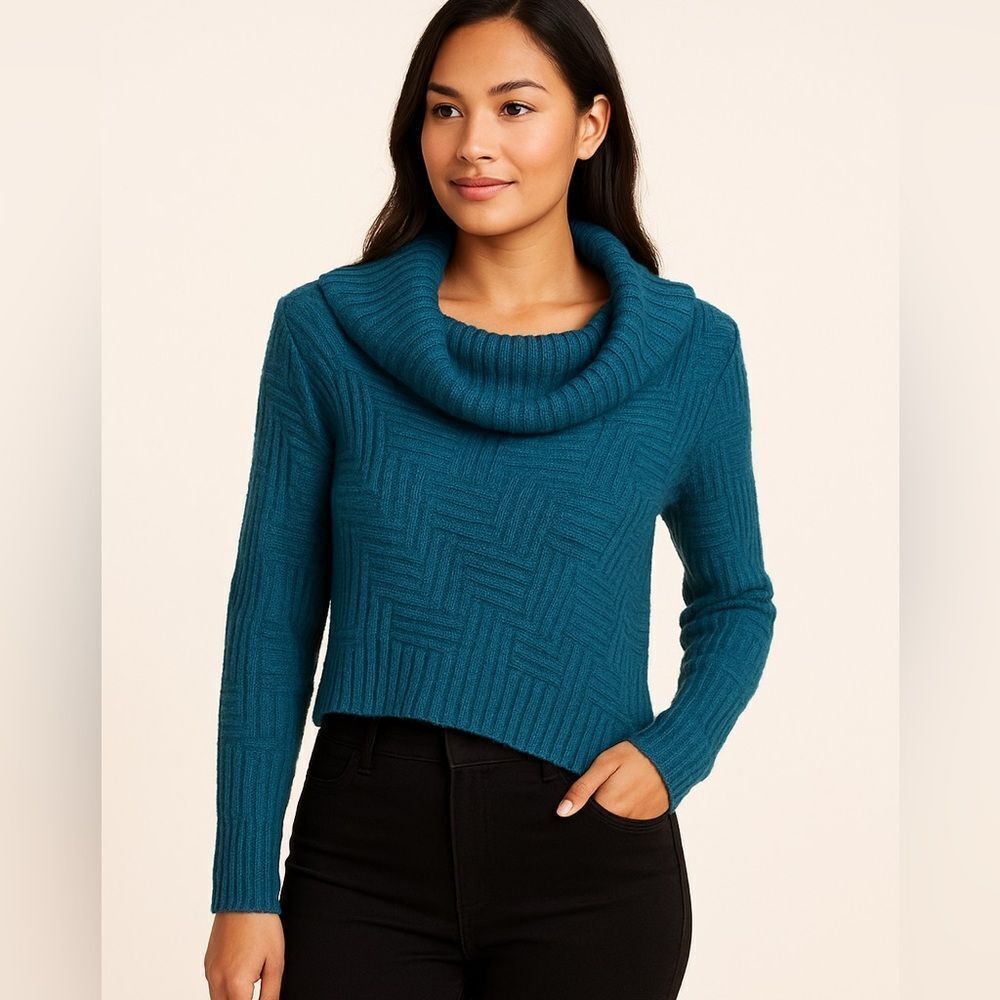 Jane Norman Womens, Cowell‎ neck cropped sweater womens UK 12 US 8